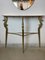 Italian Console Table in Brass and Marble with Mirror, 1950s, Image 16