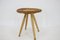 Beech and Rattan Side Table by Jan Kalous attributed to Uluv, Czechoslovakia, 1970s 2