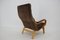 Fauteuil Contino en Cuir attribué à Yngve Ekström, Suède, 1970s 8