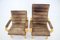Contino Leather Armachair attributed to Yngve Ekström, Sweden, 1970s, Set of 2, Image 4
