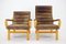 Contino Leather Armachair attributed to Yngve Ekström, Sweden, 1970s, Set of 2 2