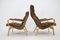 Contino Leather Armachair attributed to Yngve Ekström, Sweden, 1970s, Set of 2 9