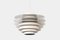 Grande Lampe à Suspension Verona Blanche par Svend Middelboe pour Nordisk Solar, 1960s 2