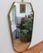 Vintage Italian Wall Mirror with Brass Frame, 1950s 2