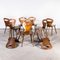 French Fourmi Dining Chairs from Baumann, 1950s, Set of 10, Image 6