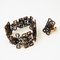 Bronze Bracelet and Ring Set by Uni David-Andersen for D Andersen, Norway, 1960s, Set of 2, Image 2