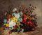 Nature Morte avec Fleurs dans un Panier en Osier, Fin du 19ème Siècle, Huile sur Toile, Encadrée 7