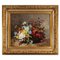 Still Life with Flowers in a Wicker Basket, Late 19th Century, Oil on Canvas, Framed 1