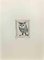 Enotrio Pugliese, Owl, 1963, Grabado, Imagen 1