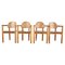 Pine Wood Dining Chairs by Rainer Daumiller for Hirtshals Savvaerk, 1980s, Set of 4, Image 1