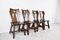 Vintage Brutalist Dining Chairs, 1960s, Set of 4 5