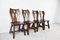 Vintage Brutalist Dining Chairs, 1960s, Set of 4, Image 5