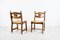 Vintage Brutalist Oak and Wicker dsDining Chairs, 1960s, Set of 4 7