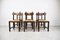 Vintage Brutalist Oak and Wicker Chairs, 1960s, Set of 6 4