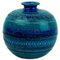 Italienische Mid-Century Rimini Blu Keramik Vase, A. Londi, Sardarta Castelsardo, 1960er 1