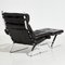 Leather Lounge Chair with Ottoman by Reinhold Adolf for Cor, 1960s, Set of 2 3