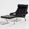 Leather Lounge Chair with Ottoman by Reinhold Adolf for Cor, 1960s, Set of 2 1