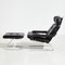 Leather Lounge Chair with Ottoman by Reinhold Adolf for Cor, 1960s, Set of 2 4