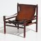 Hungarian Calf Leather Lounge Chair, 1970s, Image 1