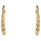 18 Karat Modern Yellow White Gold Twisted Hoop Earrings, Set of 2, Image 1