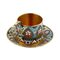 Art Nouveau Russian Silver and Enamel Cup and Saucer, Set of 2 3