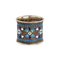 Russian Cloisonné Enamel and Silver Napkin Ring, 1890s, Image 1