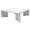 White Carrara Marble Jubo Coffee Table by Gae Aulent for Knoll Inc, 1960s, Image 1