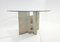 Mid-Century Modern Glass and Travertine Dining Table by Willy Ballez, 1970s, Image 5