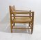Mid-Century Brutalist Modern Wooden Chairs, 1960s, Set of 3 5