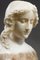 Late 19th Century Polychrome Alabaster Sculpture of a Womans Bust attributed to A. Gory, 1900s 9