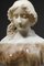 Late 19th Century Polychrome Alabaster Sculpture of a Womans Bust attributed to A. Gory, 1900s 7