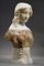 Late 19th Century Polychrome Alabaster Sculpture of a Womans Bust attributed to A. Gory, 1900s 5