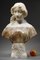 Polychrome Alabasterskulptur einer A. Gory zugeschriebenen Frauenbüste, Ende 19. Jh., 1900er 2