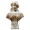 Polychrome Alabasterskulptur einer A. Gory zugeschriebenen Frauenbüste, Ende 19. Jh., 1900er 1