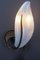 Italian Vetro Murano Venezia Opalescent Glass and Wrought Iron Wall Light, 1990s 3