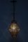 Italian Venetian Amber Smoke Coloured Clear Murano Glass Caged Hanging Lantern, 1950s 9