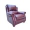 Burgundy Leather Addition Chair by Wade, Image 2