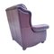 Chaise en Cuir Bordeaux par Wade 4