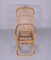 Mid-Century Italian French Riviera Curved Rattan and Bamboo Rocking Chair, 1970s, Image 16