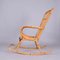 Mid-Century Italian French Riviera Curved Rattan and Bamboo Rocking Chair, 1970s, Image 12