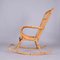 Rocking Chair Mid-Century en Rotin Courbé et Bambou, Italie, 1970s 12