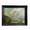 Paesaggio di montagna estivo, Olio su tavola, Fine XIX secolo, Incorniciato, Immagine 2