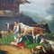 Folksy Scene with Cattles, Goats and Farmer's Wives, 1900s, Oil Painting, Image 6