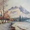 B. Bauer, Alpine Landscape, Early 20th Century, Oil on Canvas, Framed, Image 5