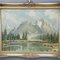 W. Kruegner, Paesaggio alpino estivo, Olio su tavola, con cornice, Immagine 4