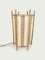 Lámpara de pie italiana de bambú y ratán estilo Louis Sognot, años 60, Imagen 8