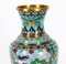 Chinesische emaillierte Cloisonné Vasen, 1920er, 2er Set 4