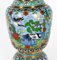 Chinesische emaillierte Cloisonné Vasen, 1920er, 2er Set 3