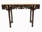 Chinese Hardwood Console Table with Cloisonne Porcelain Plates, 1920s, Set of 4 6