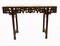 Chinese Hardwood Console Table with Cloisonne Porcelain Plates, 1920s, Set of 4, Image 6